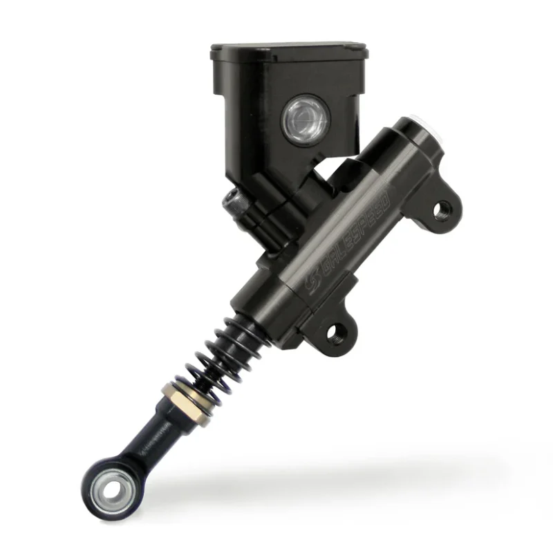 Integrated Galespeed 45° brake fluid reservoir