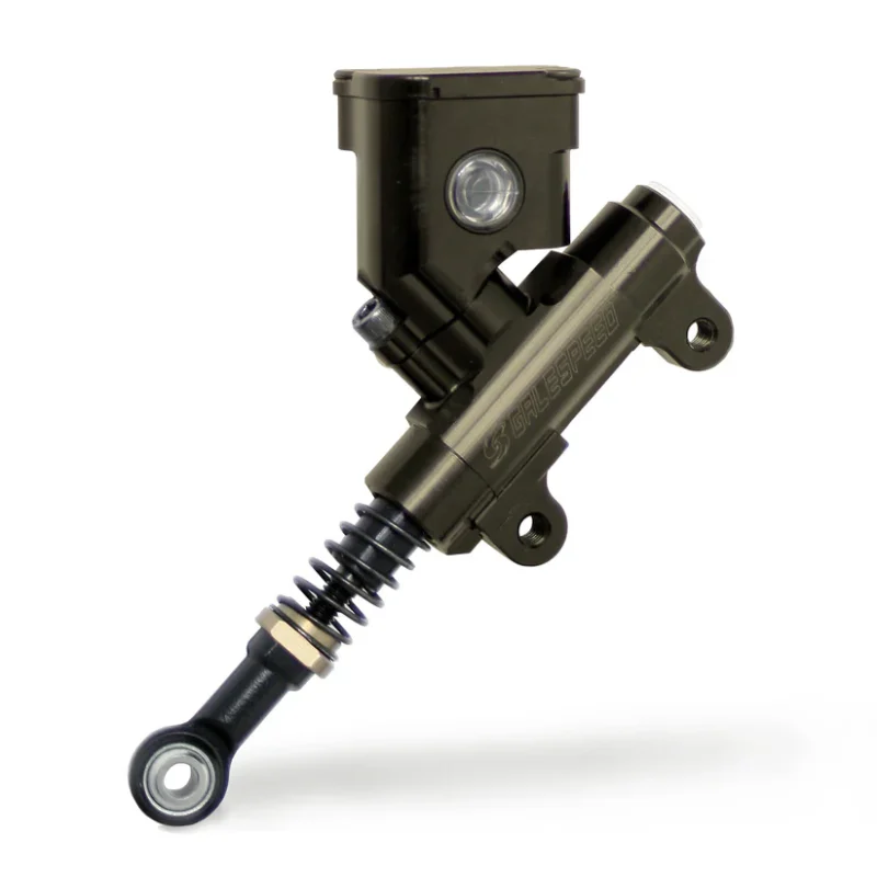 Integrated Galespeed 45° brake fluid reservoir